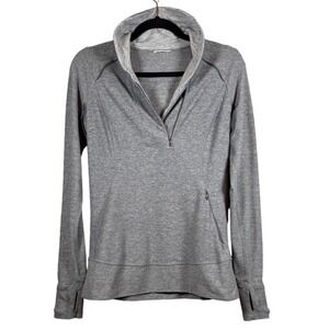 LULULEMON Women's Think Fast Pullover Heathered Slate, Size 8